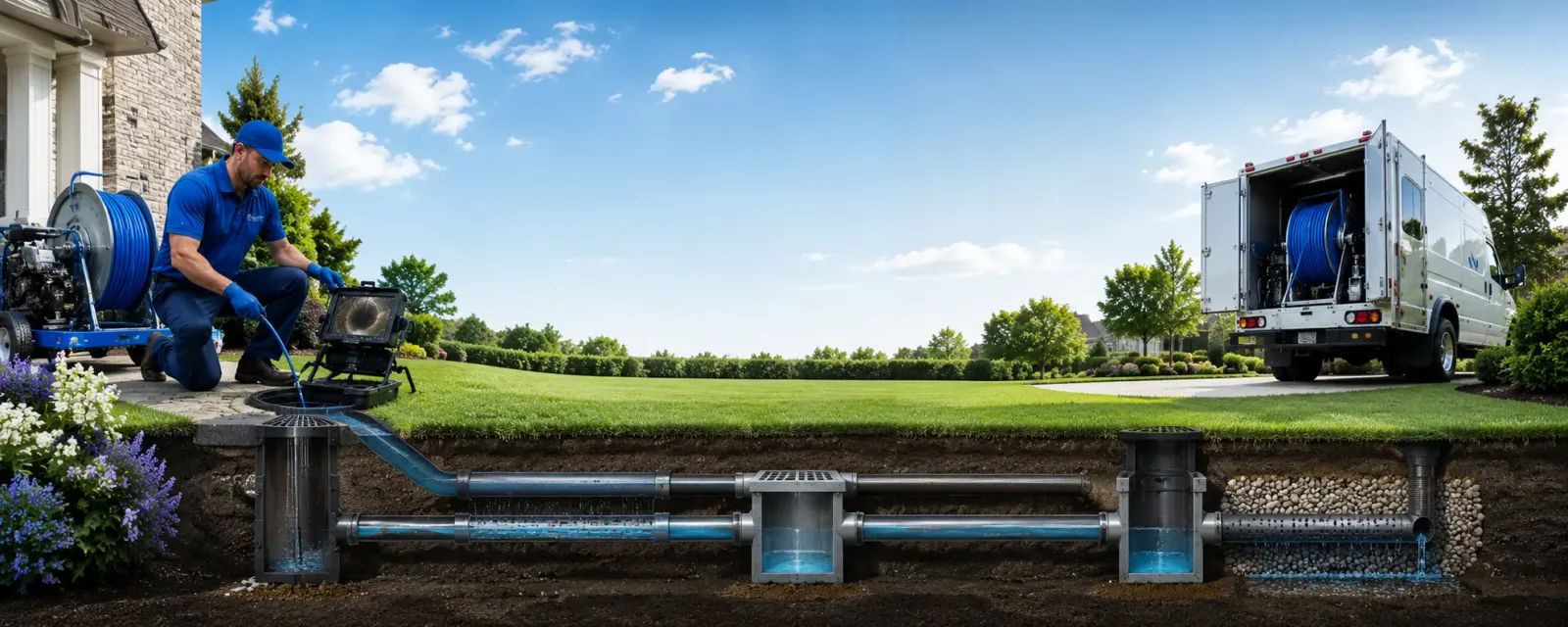 Outdoor drain cleaning information for La Salle, CO